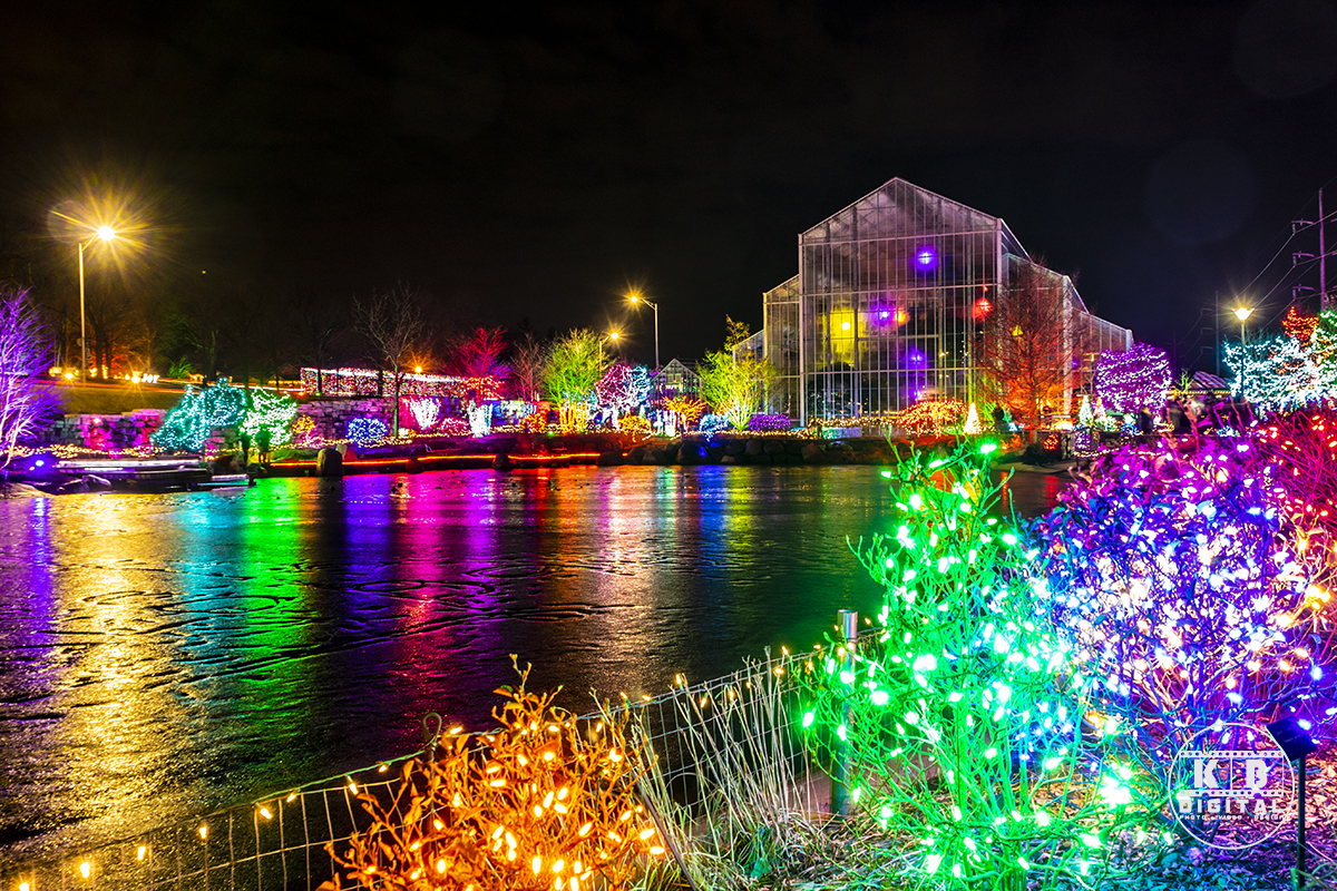 Holiday lights in Rockford, Illinois by KB Digital