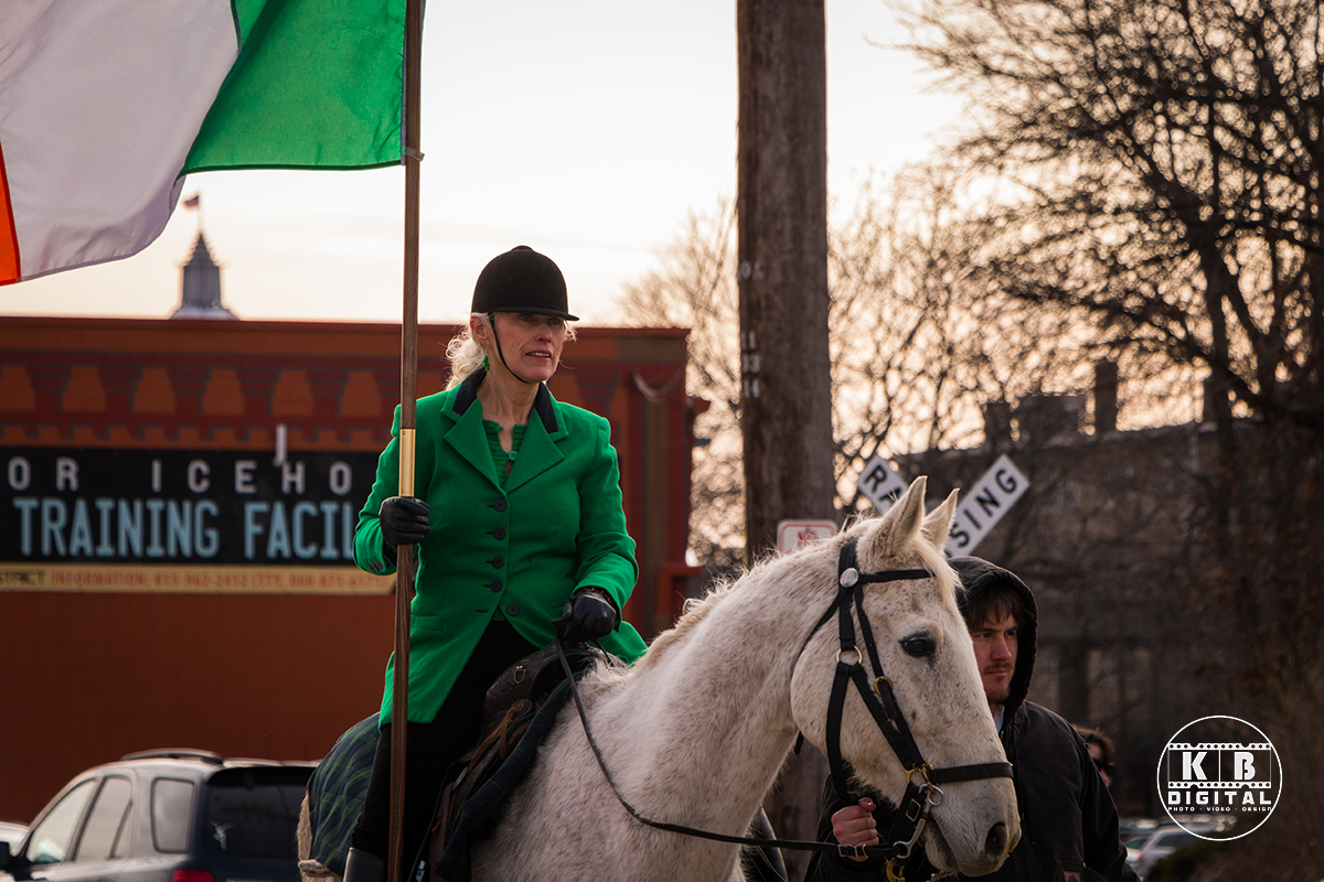 St Patrick's Day Parade in Rockford, Illinois