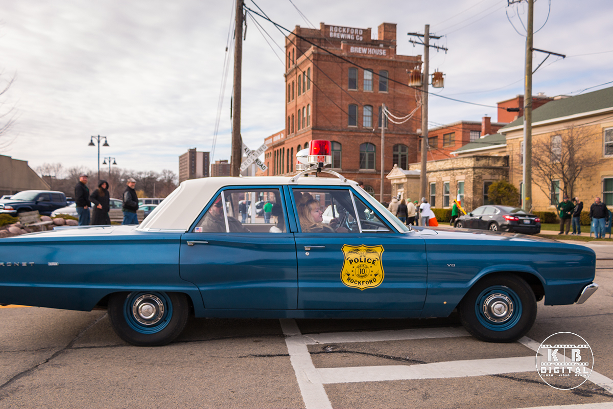 St Patrick's Day Parade in Rockford, Illinois