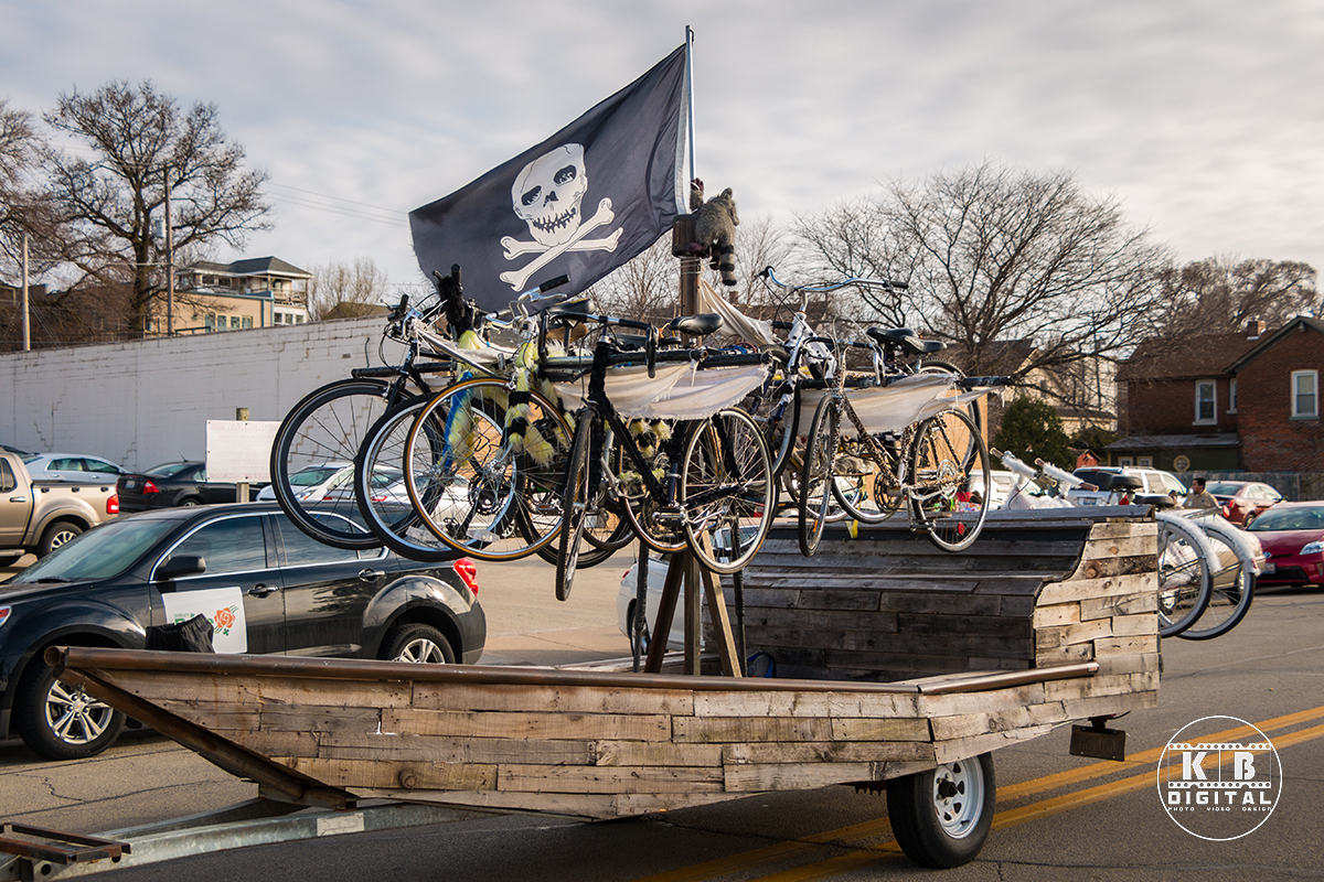 St Patrick's Day Parade in Rockford, Illinois