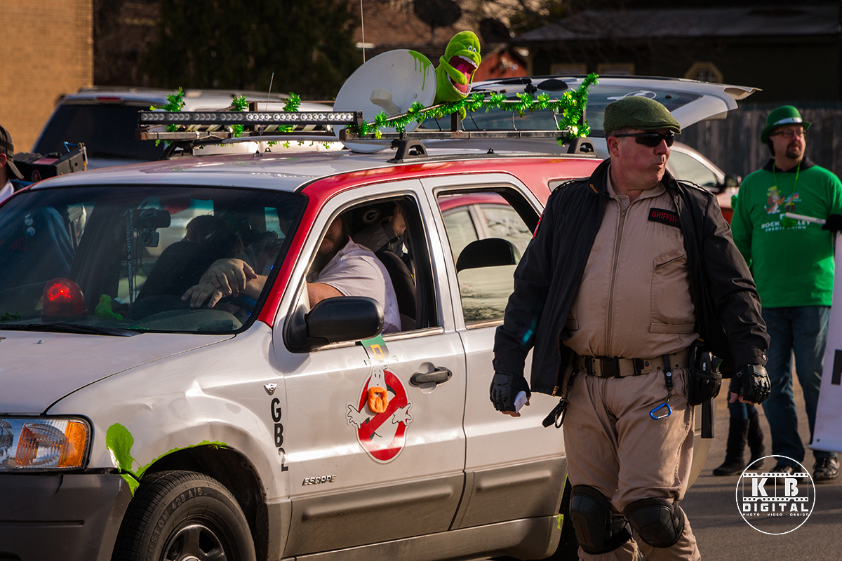 St Patrick's Day Parade in Rockford, Illinois