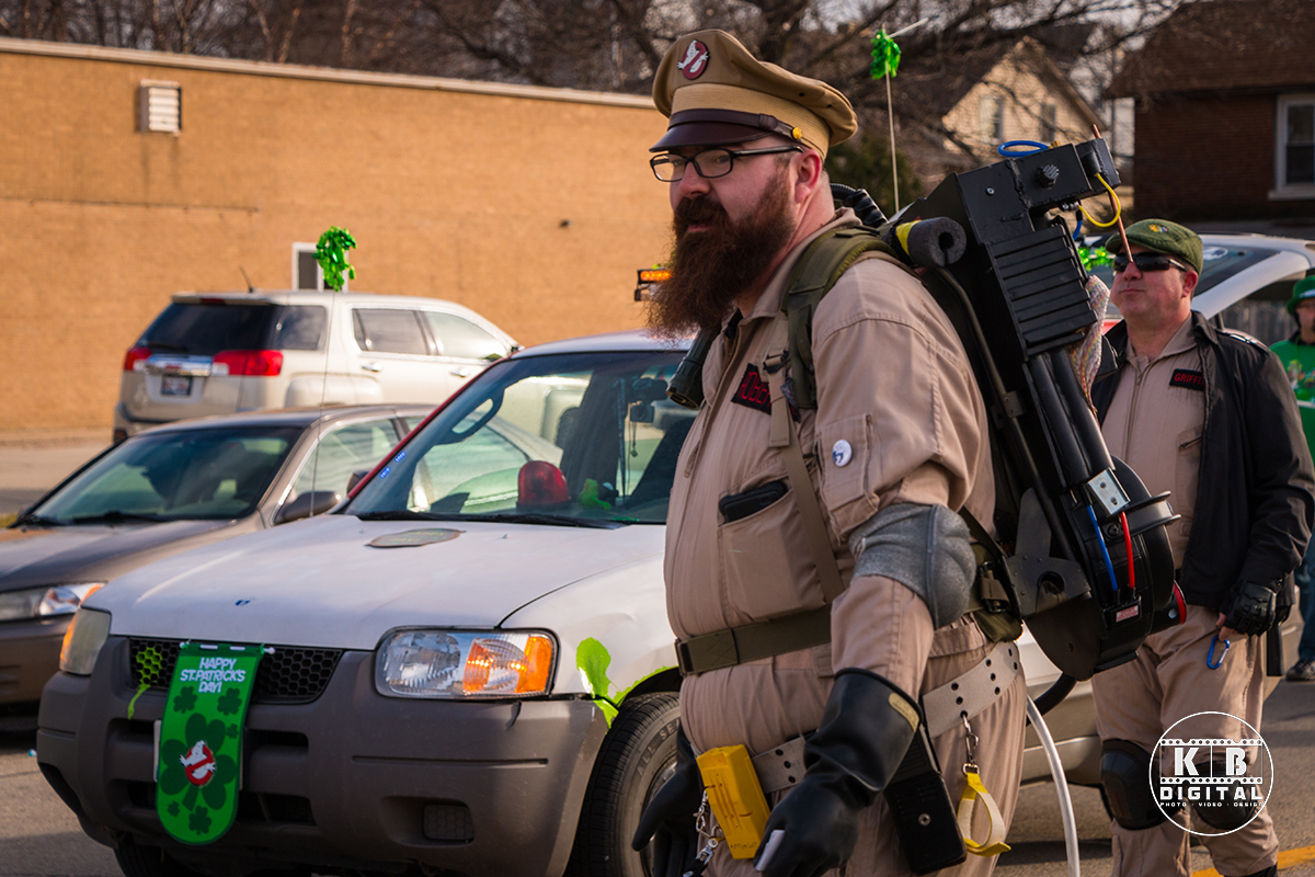 St Patrick's Day Parade in Rockford, Illinois